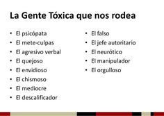 gente tóxica la gente tóxica que nos rodea
