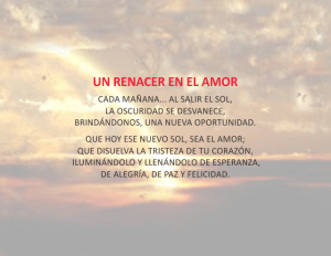 renacer en el amor