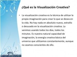 que es visualización creativa
