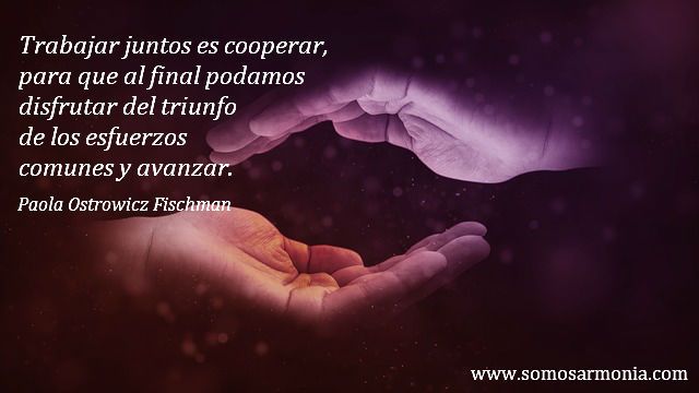 Trabajar en equipo, cooperación y relaciones sanas 